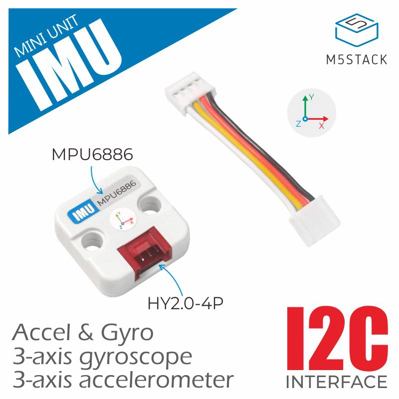 M5Stack - M5Stack Resmi 6 Eksenli IMU Ünitesi(MPU6886)