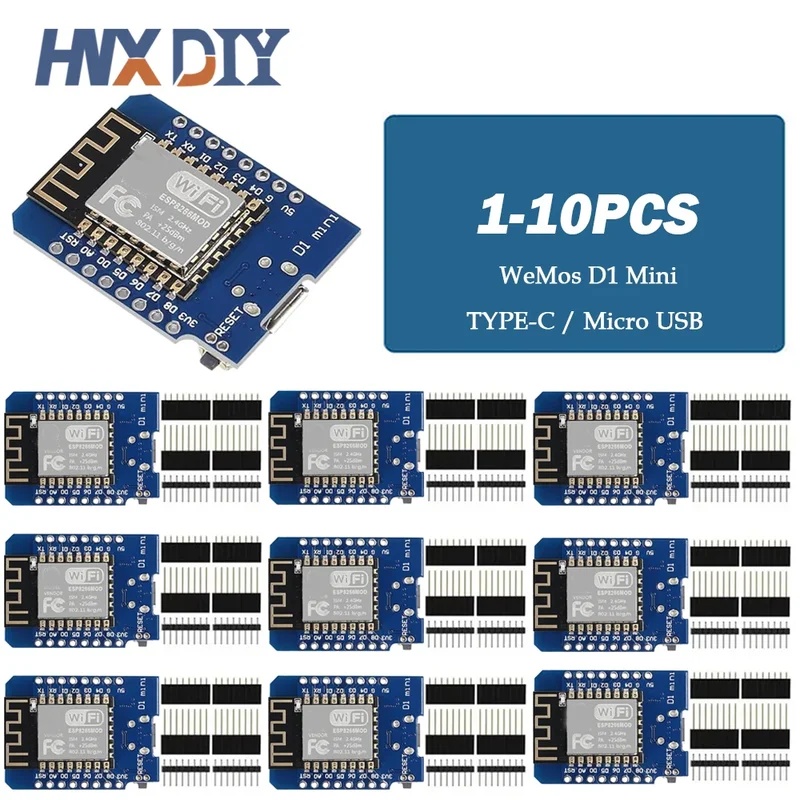 Wemos D1 Mini - 1-10PCS D1 Mini Nodemcu ESP8266 ESP-12