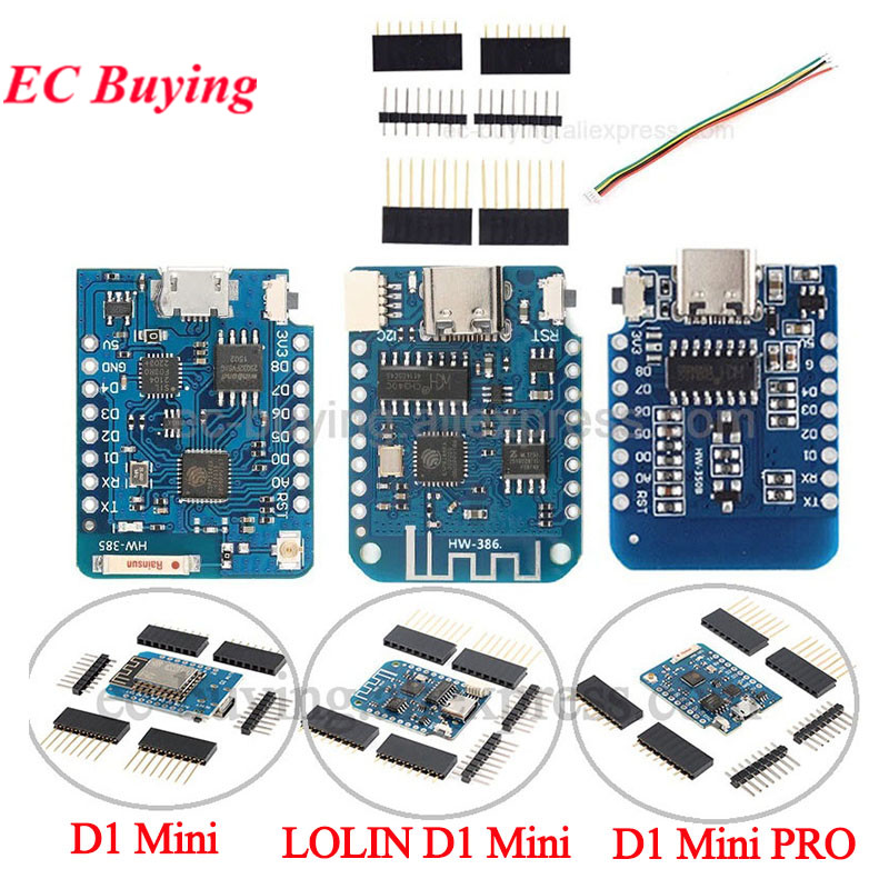 10 adet/1 adet WeMos LOLIN D1  - D1 Mini Pro incelemesi ve fiyatı