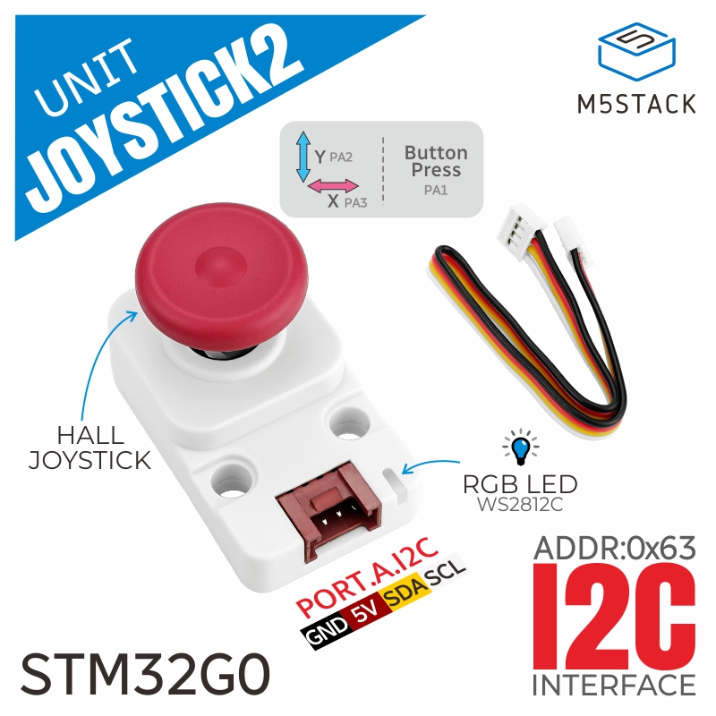 M5Stack Resmi I2c Joystick 2'l - M5Stack incelemesi ve fiyatı